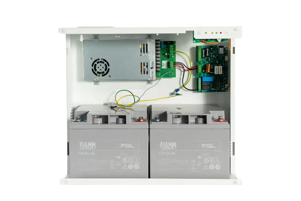 W-SP1200UF - alimentatore a 27,6Vdc 12A | e box per batterie da 42Ah
