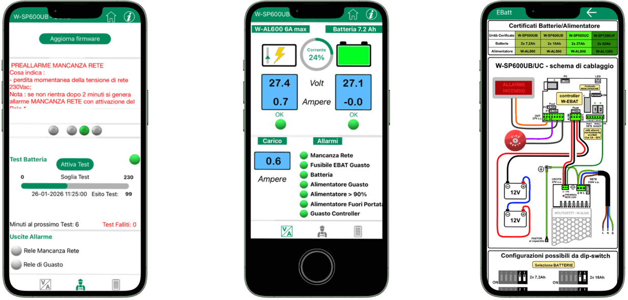 App smartpowert gestione alimentatori antincendio